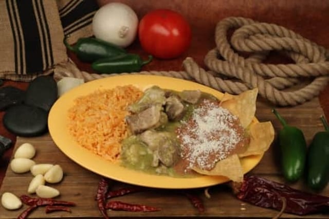 Chile Verde Plate.