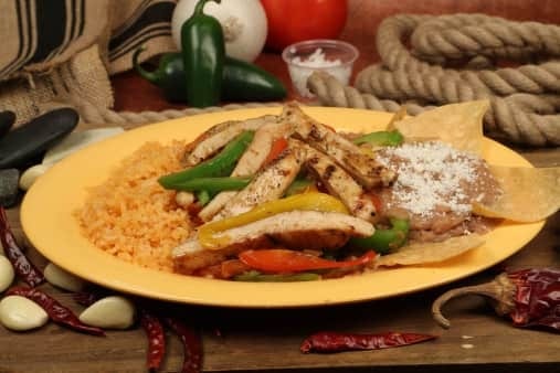 Chicken Fajitas Plate.
