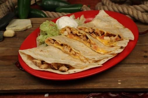 Pollo Asado Quesadilla.