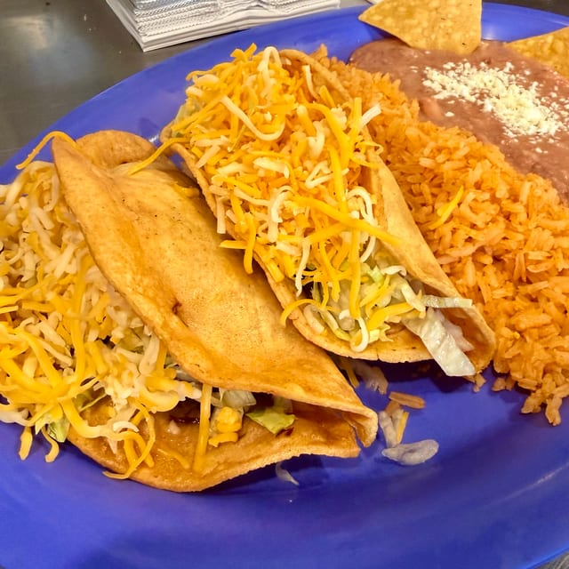Potato Taco Plate.